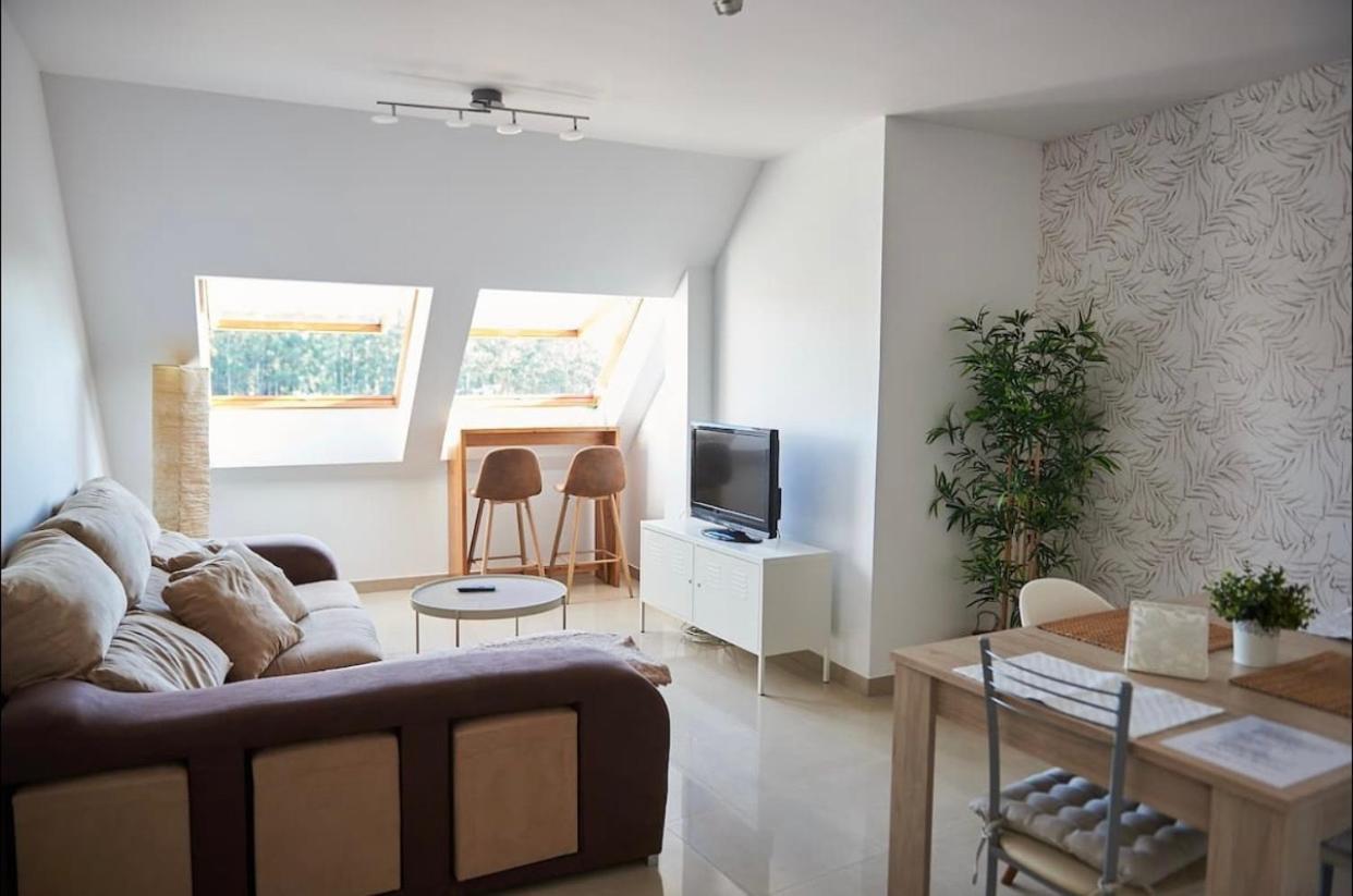 Exclusivo Atico Boutique Con Vistas Al Mar Apartment Villanueva De Arosa Luaran gambar
