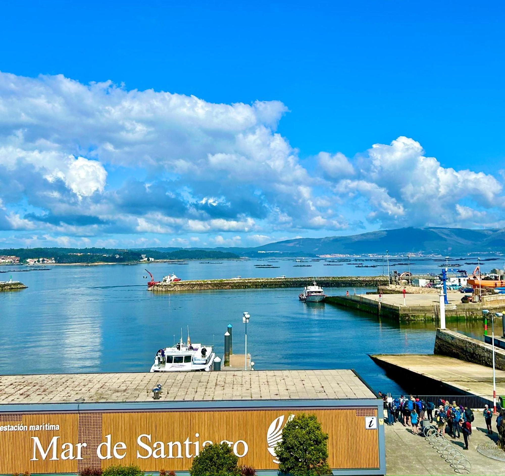 Exclusivo Atico Boutique Con Vistas Al Mar Apartment Villanueva De Arosa Luaran gambar